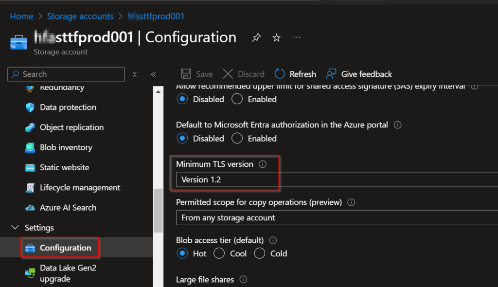 The Phase-Out of TLS 1.0 and 1.1 in Azure